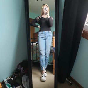 Long Sleeve Mudd Floral Top